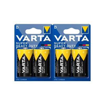 Батарейка VARTA Superlife Mono 1.5V - R20P/D 2 шт. в блистере Батарейка VARTA Superlife Mono 1.5V - R20P/D 2 шт. в блистере