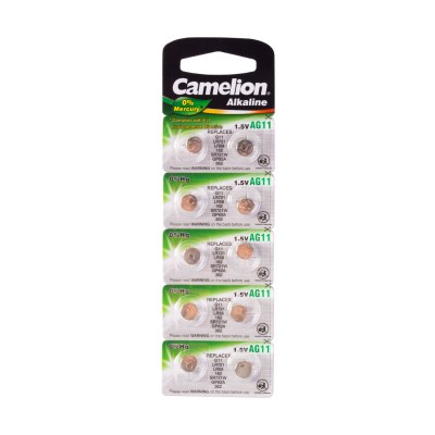 Батарейка CAMELION Alkaline AG11-BP10(0%Hg) 10 шт. в блистере Батарейка CAMELION Alkaline AG11-BP10(0%Hg) 10 шт. в блистере