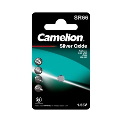 Батарейка CAMELION Silver Oxide SR66-BP1(0%Hg) Батарейка CAMELION Silver Oxide SR66-BP1(0%Hg)