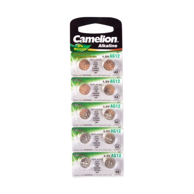 Батарейка CAMELION Alkaline AG12-BP10(0%Hg) 10 шт. в блистере Батарейка CAMELION Alkaline AG12-BP10(0%Hg) 10 шт. в блистере