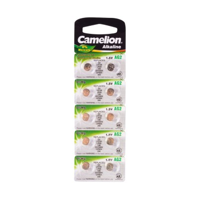 Батарейка CAMELION Alkaline AG2-BP10(0%Hg) 10 шт. в блистере Батарейка CAMELION Alkaline AG2-BP10(0%Hg) 10 шт. в блистере