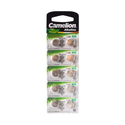 Батарейка CAMELION Alkaline AG8-BP10(0%Hg) 10 шт. в блистере Батарейка CAMELION Alkaline AG8-BP10(0%Hg) 10 шт. в блистере