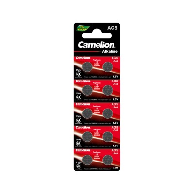Батарейка CAMELION Alkaline AG5-BP10(0%Hg) 10 шт. в блистере Батарейка CAMELION Alkaline AG5-BP10(0%Hg) 10 шт. в блистере