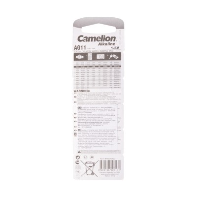 Батарейка CAMELION Alkaline AG11-BP10(0%Hg) 10 шт. в блистере Батарейка CAMELION Alkaline AG11-BP10(0%Hg) 10 шт. в блистере