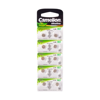 Батарейка CAMELION Alkaline AG1-BP10(0%Hg) 10 шт. в блистере Батарейка CAMELION Alkaline AG1-BP10(0%Hg) 10 шт. в блистере