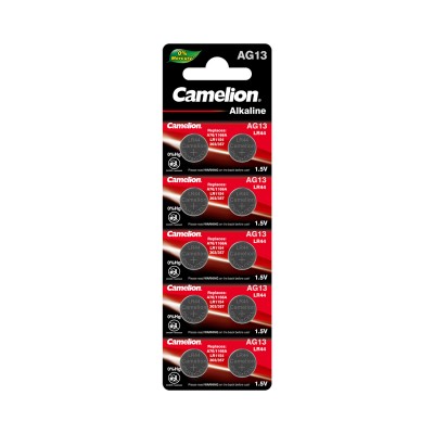 Батарейка CAMELION Alkaline AG13-BP10(0%Hg) 10 шт. в блистере Батарейка CAMELION Alkaline AG13-BP10(0%Hg) 10 шт. в блистере