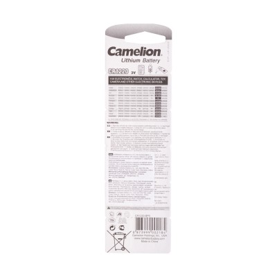 Батарейка CAMELION Lithium CR1220-BP5 5 шт. в блистере Батарейка CAMELION Lithium CR1220-BP5 5 шт. в блистере