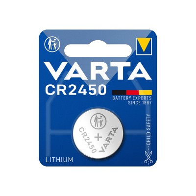 Батарейка VARTA Professional Electronics CR2450 3V 1 шт в блистере Батарейка VARTA Professional Electronics CR2450 3V 1 шт в блистере