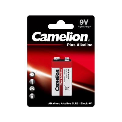 Батарейка CAMELION Plus Alkaline 6LR61-BP1 Батарейка CAMELION Plus Alkaline 6LR61-BP1