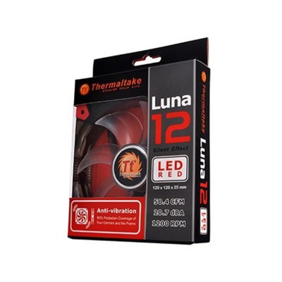 Кулер для компьютерного корпуса Thermaltake Luna 12 LED Red Кулер для компьютерного корпуса Thermaltake Luna 12 LED Red