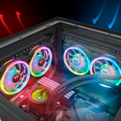 Кулер для компьютерного корпуса Thermaltake SWAFAN 14 RGB Radiator Fan TT Premium Edition (3-Fan Pac Кулер для компьютерного корпуса Thermaltake SWAFAN 14 RGB Radiator Fan TT Premium Edition (3-Fan Pac