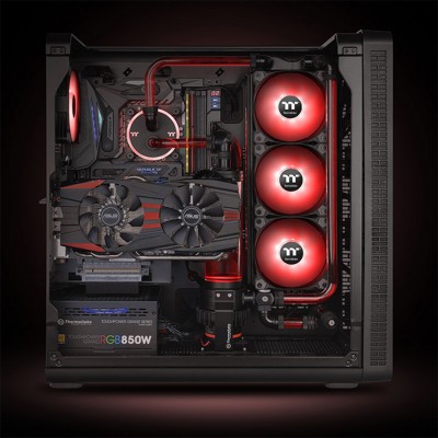 Кулер для компьютерного корпуса Thermaltake Pure A14 LED Red (Single Fan Pack) Кулер для компьютерного корпуса Thermaltake Pure A14 LED Red (Single Fan Pack)