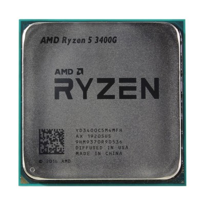 Процессор (CPU) AMD Ryzen 5 3400G 65W AM4 Процессор (CPU) AMD Ryzen 5 3400G 65W AM4