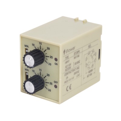 Реле времени iPower ST3PR 30s/30min AC220V Реле времени iPower ST3PR 30s/30min AC220V