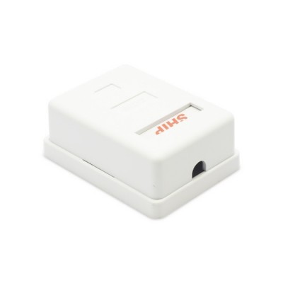 Розетка Настенная телекоммуникационная Под 1 Модуль SHIP A166-1B Белая Розетка Настенная телекоммуникационная Под 1 Модуль SHIP A166-1B Белая