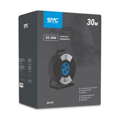Удлинитель на катушке SVC GS-30M 30м. 240 в. Удлинитель на катушке SVC GS-30M 30м. 240 в.