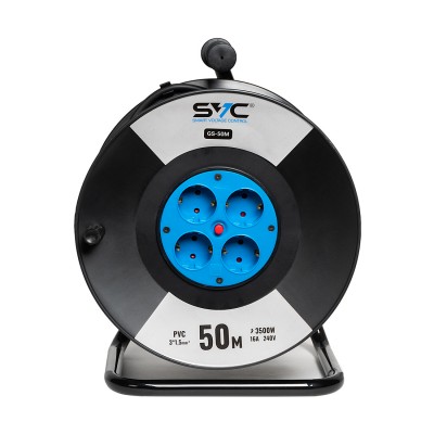 Удлинитель на катушке SVC GS-50M 50м. 240 в. Удлинитель на катушке SVC GS-50M 50м. 240 в.