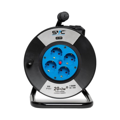Удлинитель на катушке SVC GS-22M 22м. 240 в. Удлинитель на катушке SVC GS-22M 22м. 240 в.