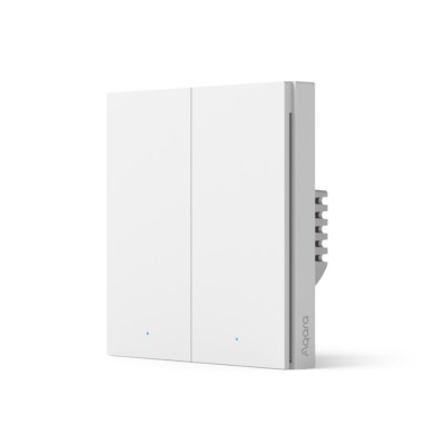 Настенный выключатель двухклавишный Aqara Smart Wall Switch H1 (With Neutral, Double Rocker) Настенный выключатель двухклавишный Aqara Smart Wall Switch H1 (With Neutral, Double Rocker)