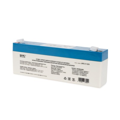 Аккумуляторная батарея SVC AV2.3-12/S 12В 2.3 Ач Аккумуляторная батарея SVC AV2.3-12/S 12В 2.3 Ач