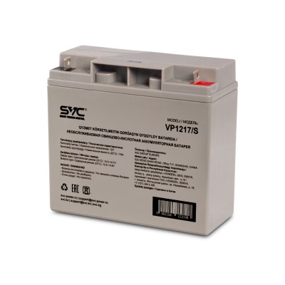 Аккумуляторная батарея SVC VP1217/S 12В 17 Ач (181*77*167) Аккумуляторная батарея SVC VP1217/S 12В 17 Ач (181*77*167)