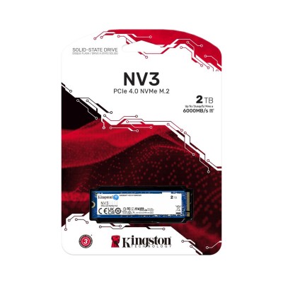Твердотельный накопитель SSD Kingston NV3 SNV3S/2000G M.2 NVMe PCIe 4.0x4 Твердотельный накопитель SSD Kingston NV3 SNV3S/2000G M.2 NVMe PCIe 4.0x4