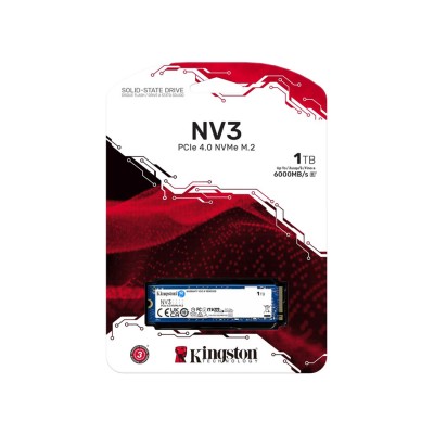 Твердотельный накопитель SSD Kingston NV3 SNV3S/1000G M.2 NVMe PCIe 4.0x4 Твердотельный накопитель SSD Kingston NV3 SNV3S/1000G M.2 NVMe PCIe 4.0x4