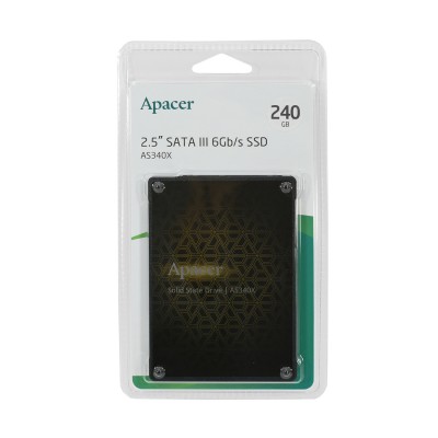 Твердотельный накопитель SSD Apacer AS340X 240GB SATA Твердотельный накопитель SSD Apacer AS340X 240GB SATA