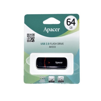 USB-накопитель Apacer AH333 64GB Чёрный USB-накопитель Apacer AH333 64GB Чёрный