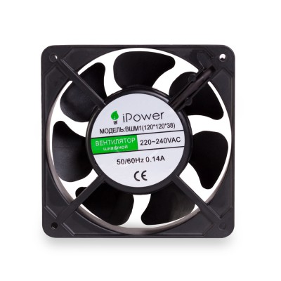 Вентилятор шкафной iPower ВШМ1 (120*120*38) Вентилятор шкафной iPower ВШМ1 (120*120*38)