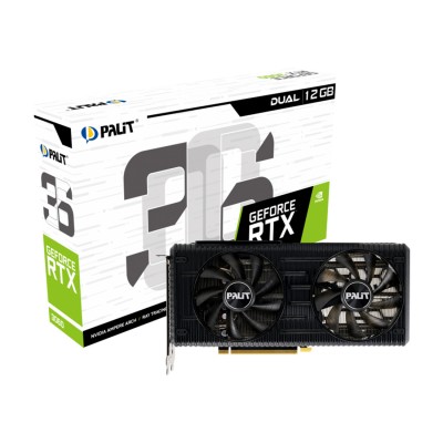 Видеокарта PALIT RTX3060 DUAL 12G (NE63060019K9-190AD) Видеокарта PALIT RTX3060 DUAL 12G (NE63060019K9-190AD)