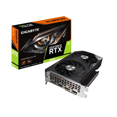 Видеокарта Gigabyte (GV-N3060WF2OC-12GD) RTX3060 WINDFORCE OC 12G Видеокарта Gigabyte (GV-N3060WF2OC-12GD) RTX3060 WINDFORCE OC 12G