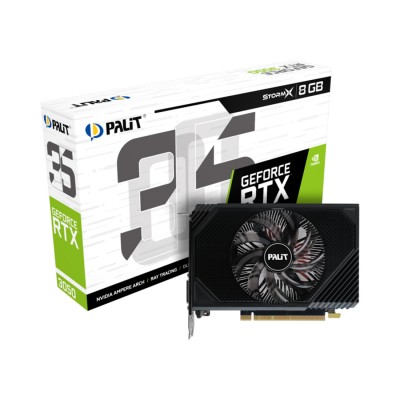 Видеокарта PALIT RTX3050 STORMX V1 6G (NE63050018JE-1072F) Видеокарта PALIT RTX3050 STORMX V1 6G (NE63050018JE-1072F)