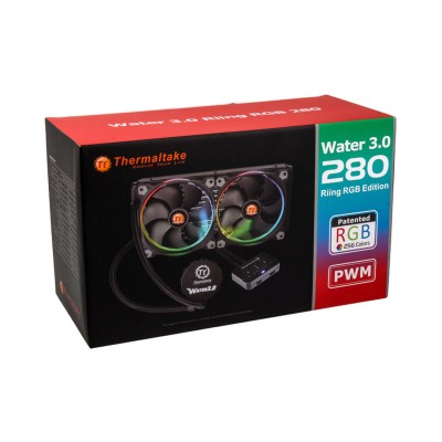 Кулер с водяным охлаждением Thermaltake Water 3.0 Riing RGB 280 Кулер с водяным охлаждением Thermaltake Water 3.0 Riing RGB 280