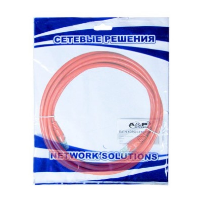 Патч Корд A&P Cat.5 UTP RJ-45 3 м APP001RD3 Патч Корд A&P Cat.5 UTP RJ-45 3 м APP001RD3