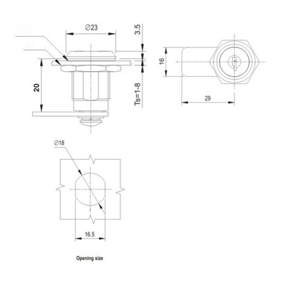 Замок металлический с ключом Deluxe MS403 Замок металлический с ключом Deluxe MS403