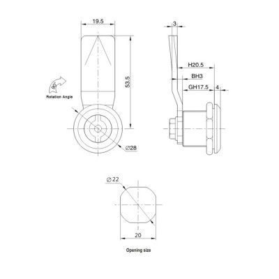 Замок металлический с ключом Deluxe MS705 Замок металлический с ключом Deluxe MS705